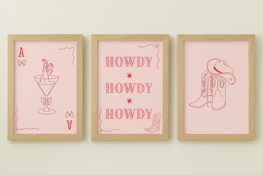 🎀 Howdy 🎀 3 Print Collection ( Digital Download)