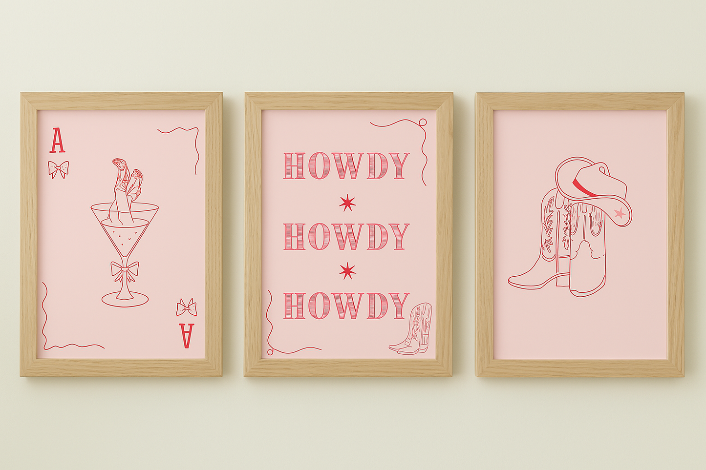 🎀 Howdy 🎀 3 Print Collection ( Digital Download)
